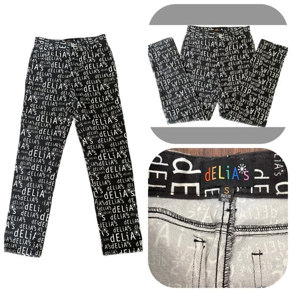 dELiA*s Denim - Delias high rise Letter Print Jeans S